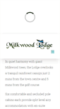 Mobile Screenshot of milkwoodlodge.com
